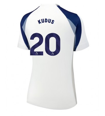Tottenham Hotspur Mohammed Kudus #20 Hjemmebanetrøje Dame 2025-26 Kortærmet